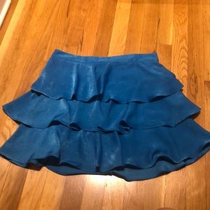 zara ruffled skirt